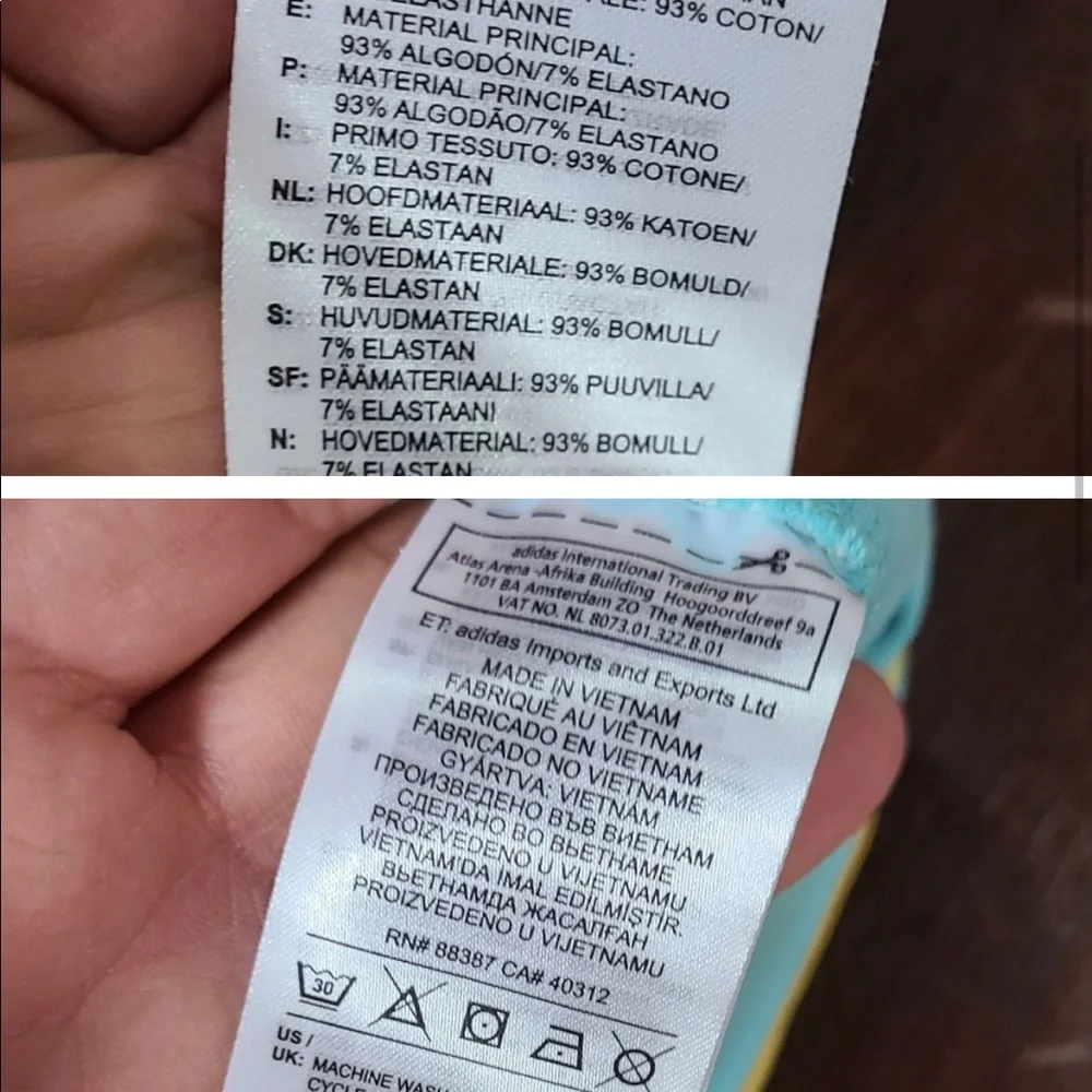 Unique Adidas Colour block Leggings - Picture 9 of 9